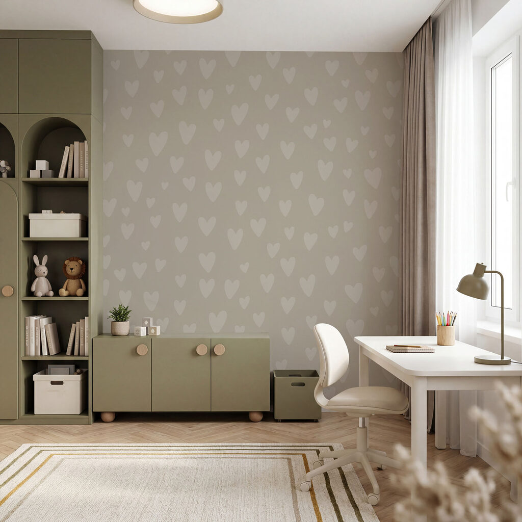 Corazones en suave repetición — interior 3