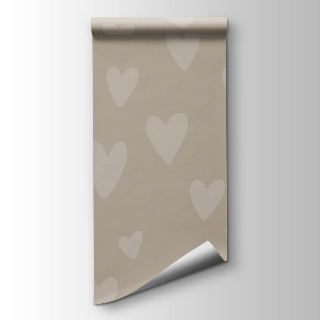 Corazones en suave repetición — vista del producto