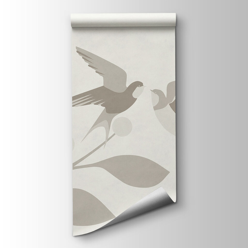 Aves entre ramas grises — vista del producto