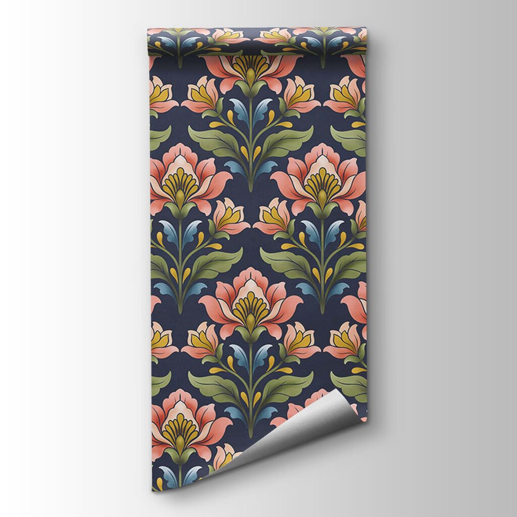 Abanicos florales en filas — vista del producto