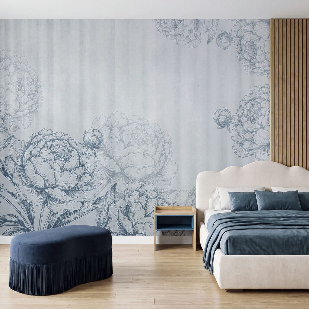 Contornos florales en franjas — interior 1