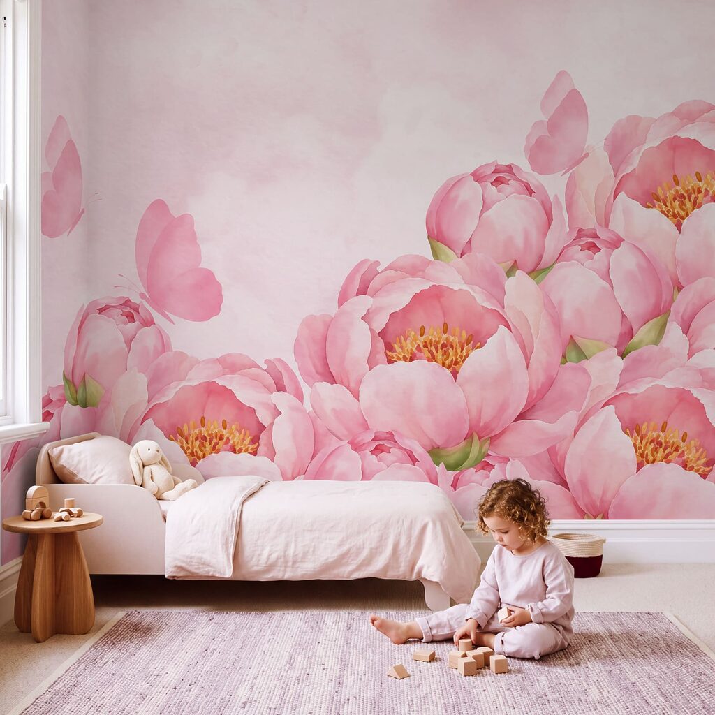 Mariposas sobre bordes florales — interior 6