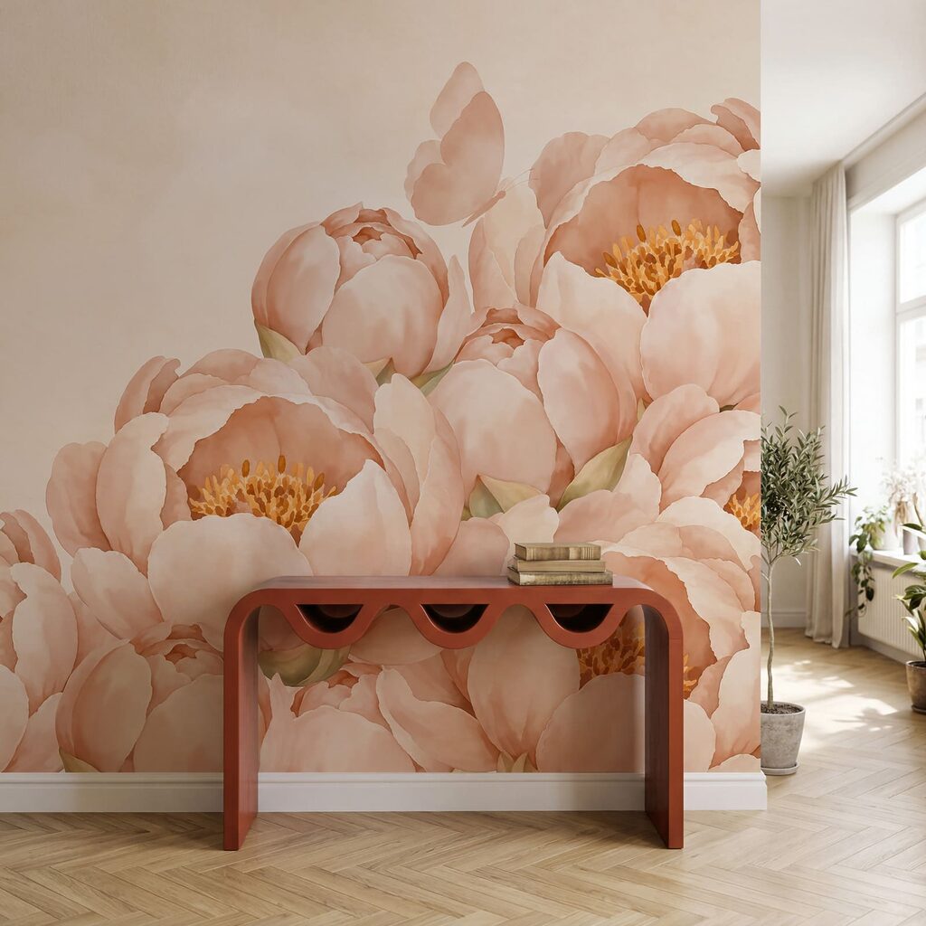 Mariposas sobre bordes florales — interior 4