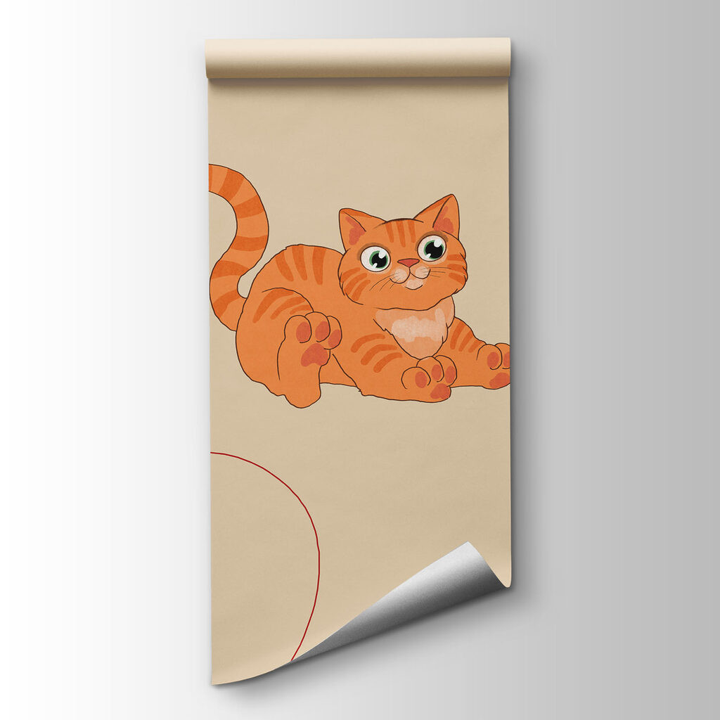 Gatitos con ovillos rojos — vista del producto