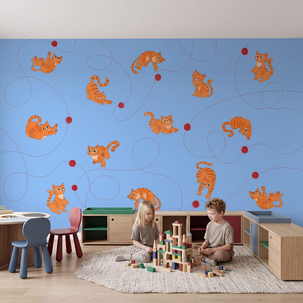 Gatitos con ovillos rojos — interior 1