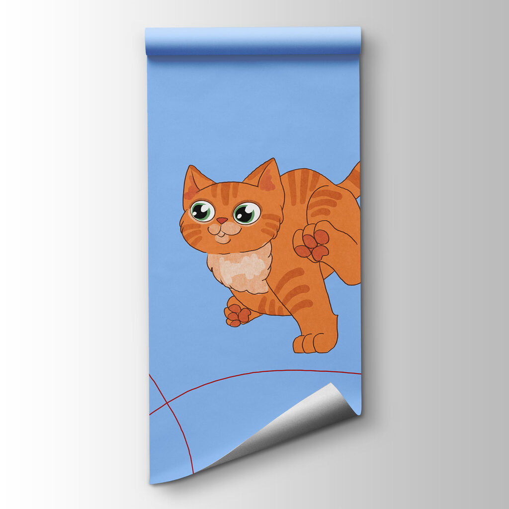 Gatitos con ovillos rojos — vista del producto