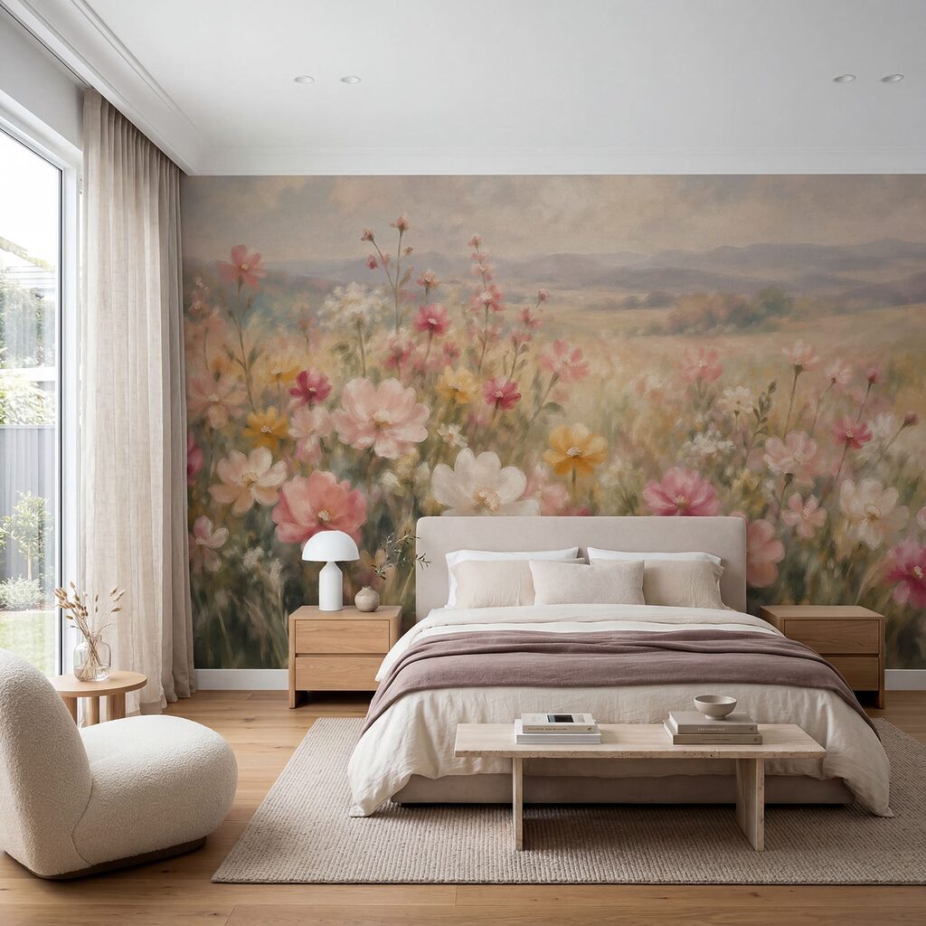 Flores silvestres al atardecer — interior 2