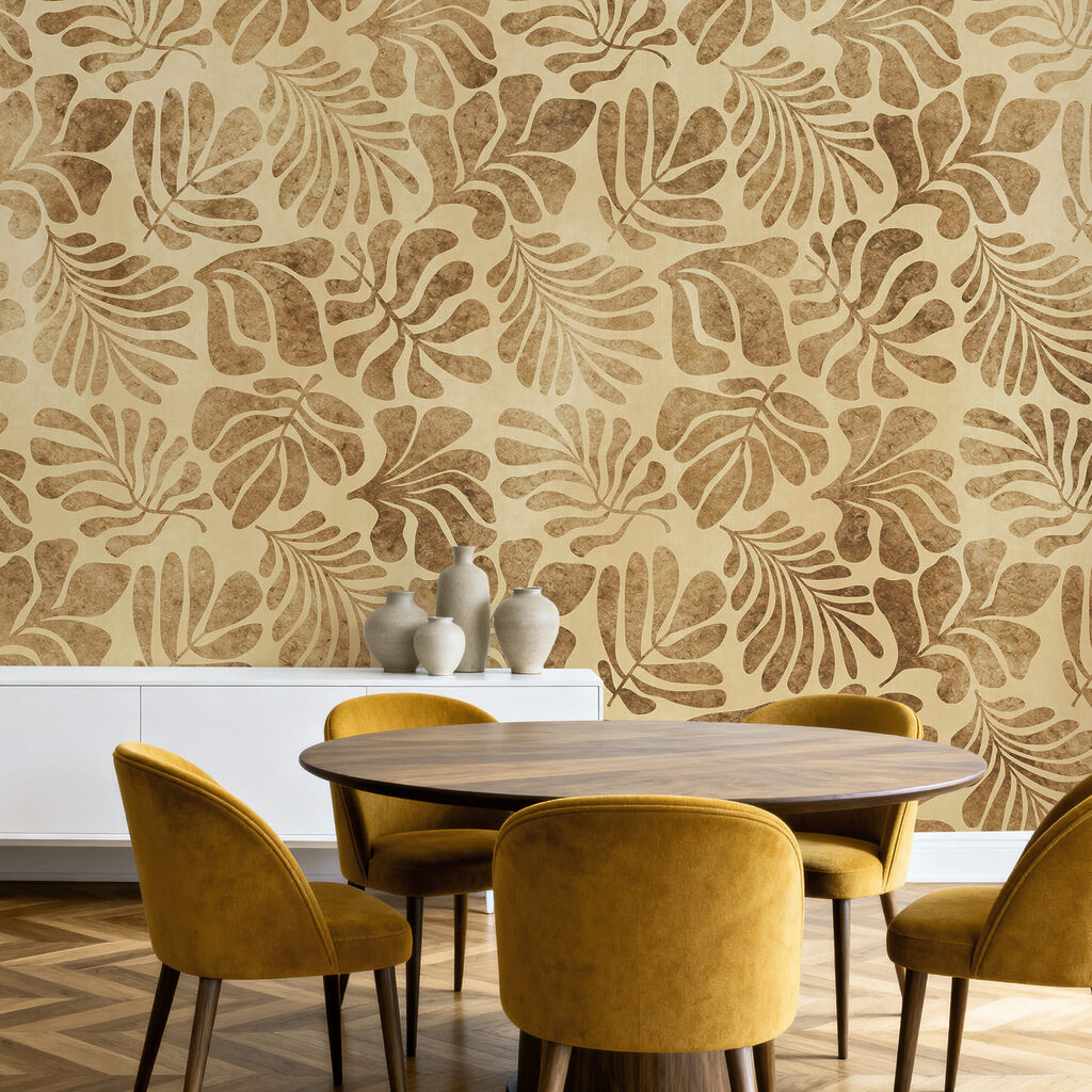 Hojas tropicales como huellas — interior 5