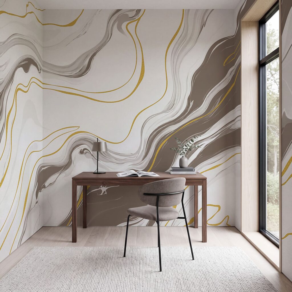 Líneas doradas entre vetas — interior 5