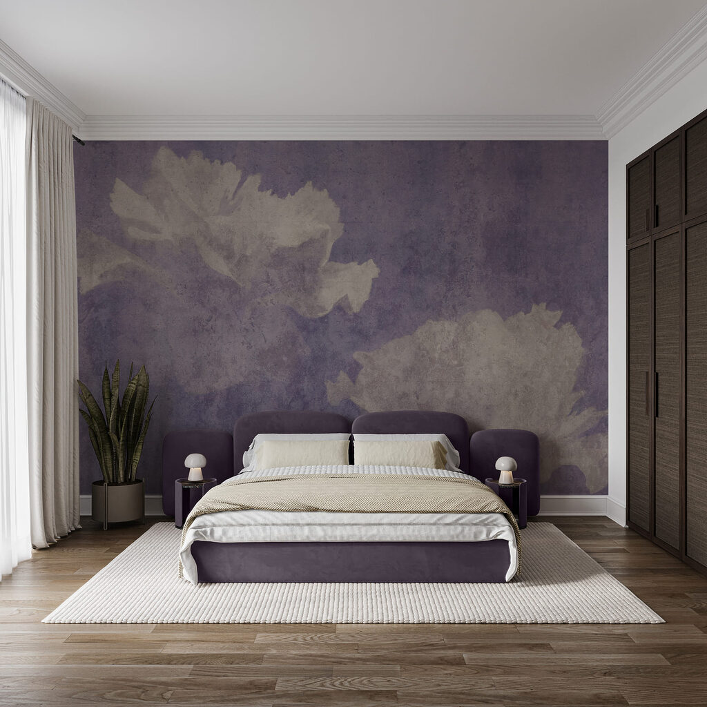 Sombras florales sobre pintura — interior 2