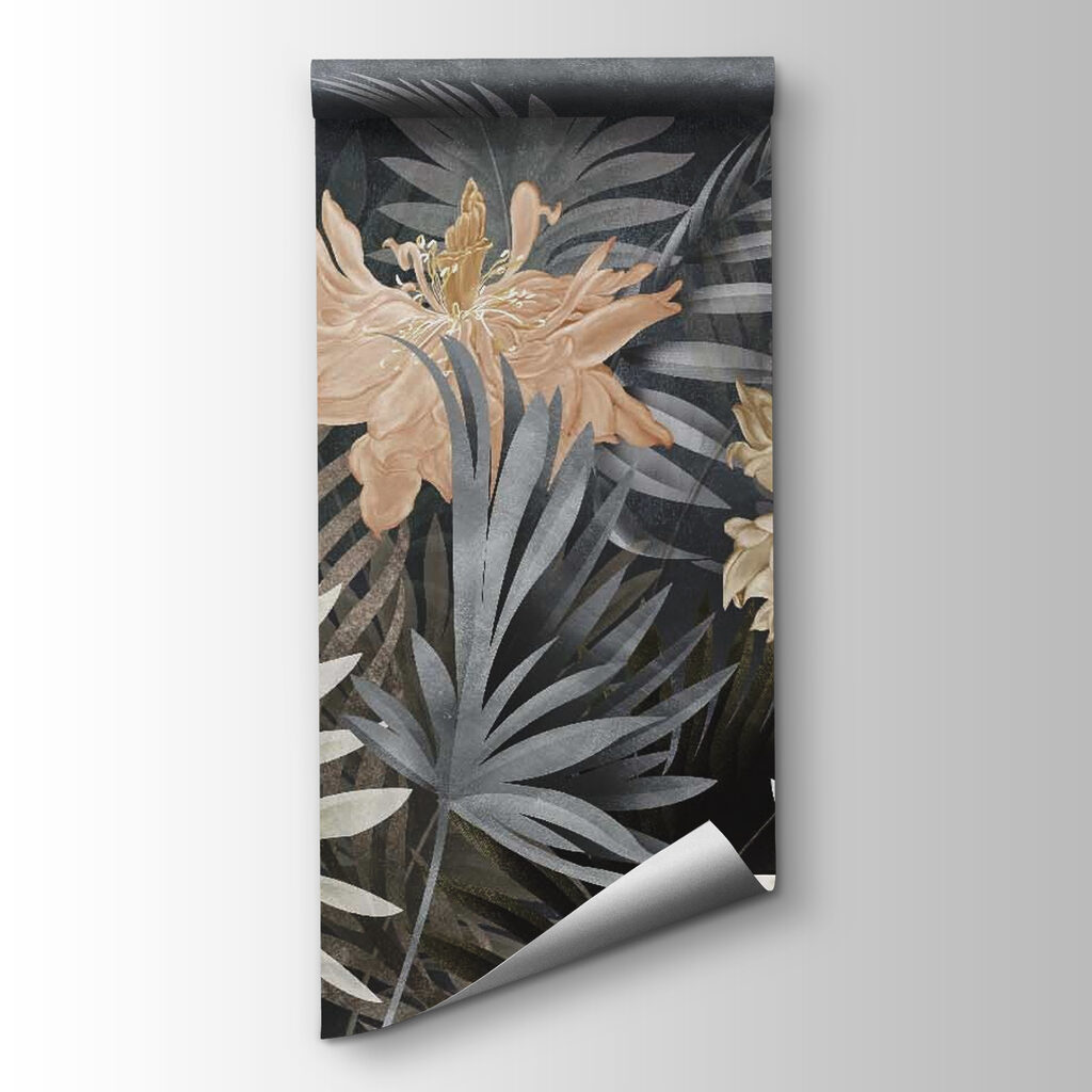 Helechos y flores grises — vista del producto