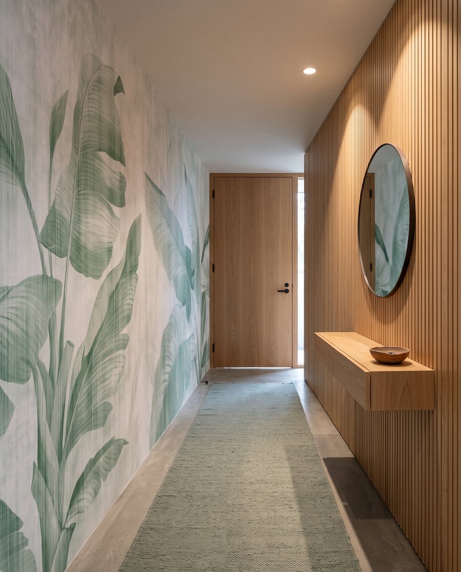 Hojas grandes sobre blanco — interior 5