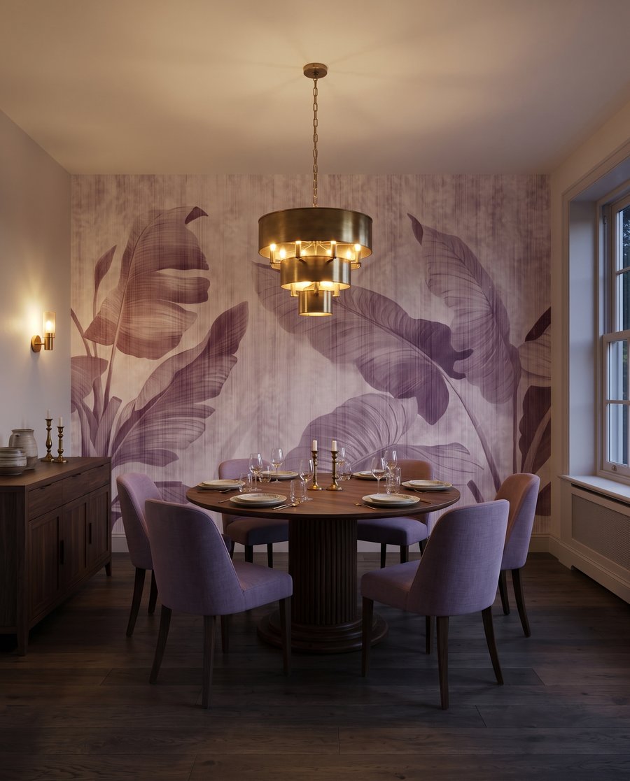 Hojas grandes sobre blanco — interior 5
