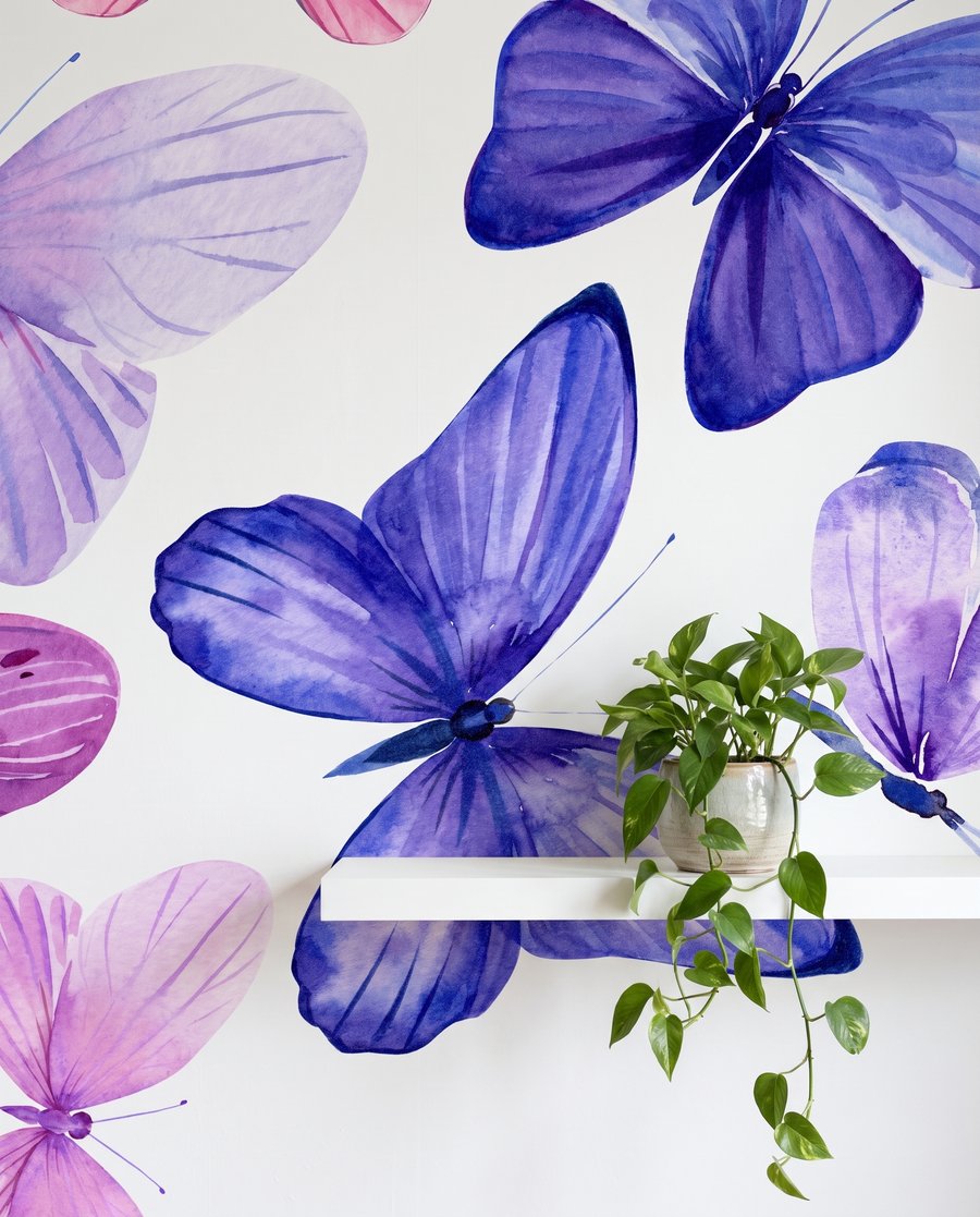 Mariposas en abanico — detalle