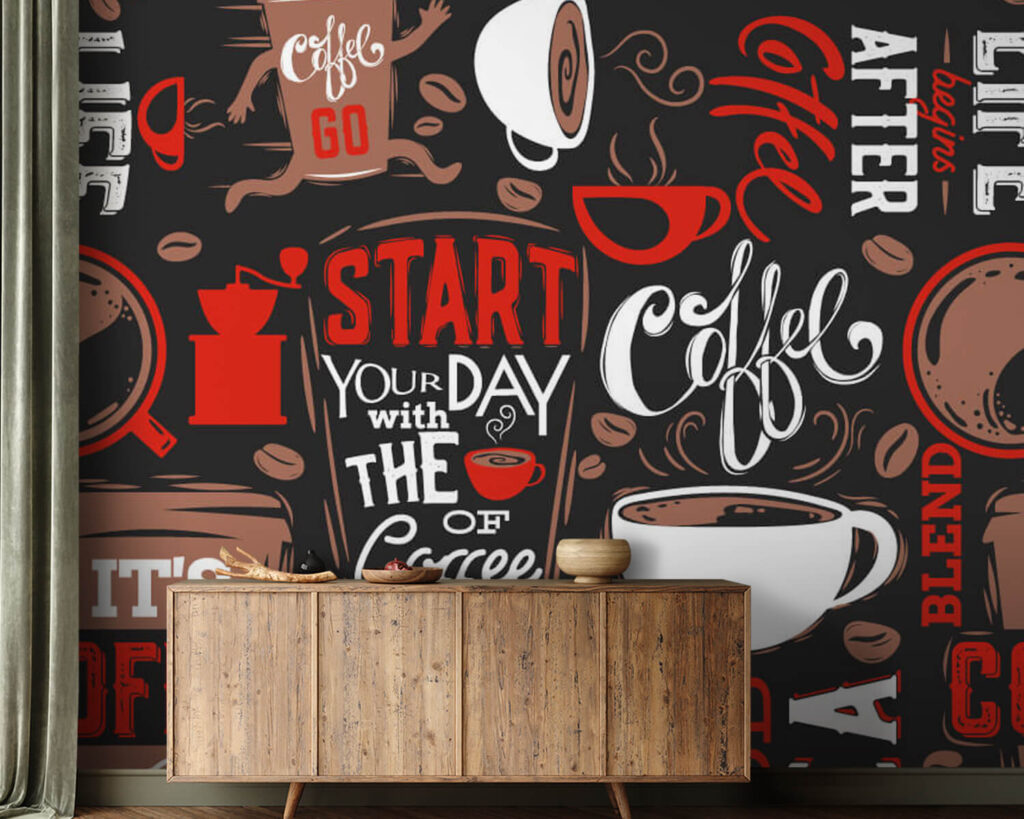 Café en letras rojas — interior 2