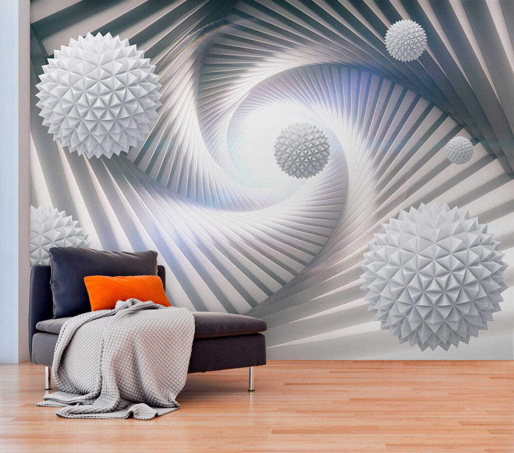 Esferas en túnel espiral — interior 7