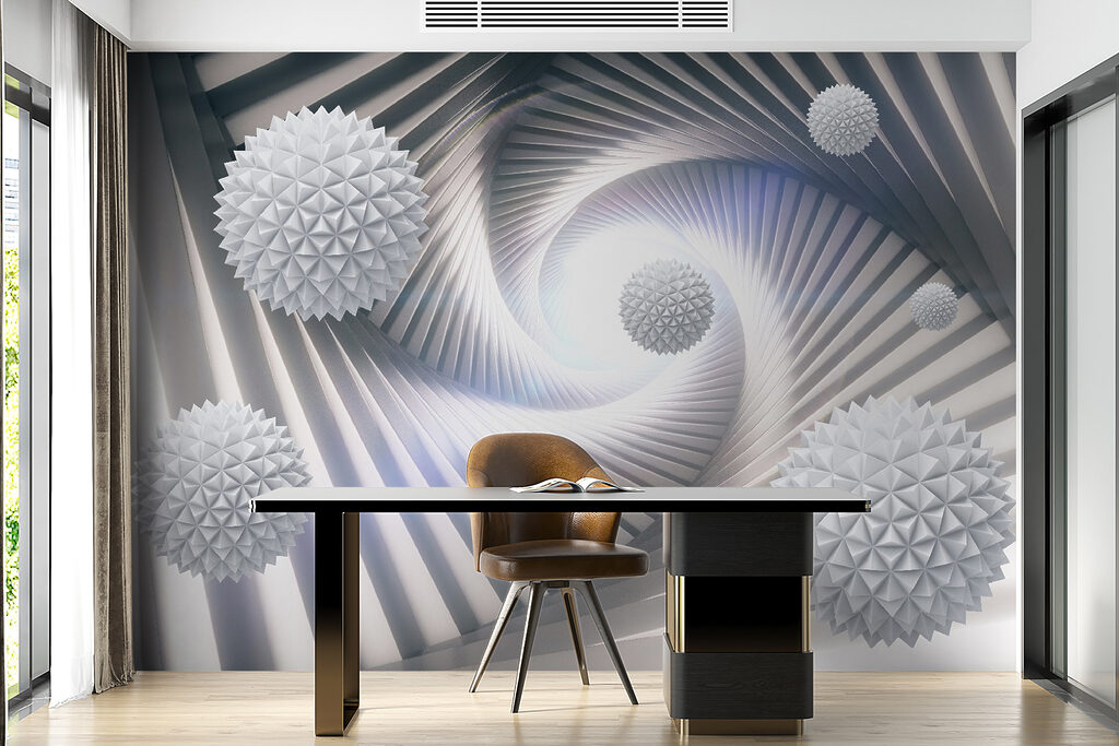 Esferas en túnel espiral — interior 11
