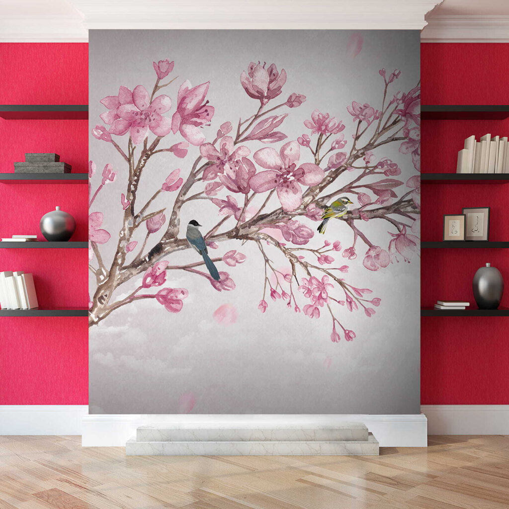 Aves en rama florida — interior 6