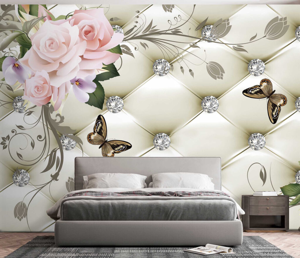 Mariposas entre rombos rosas — interior 4