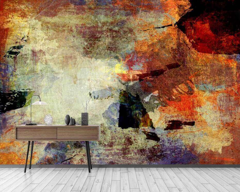 Manchas de color en un interior