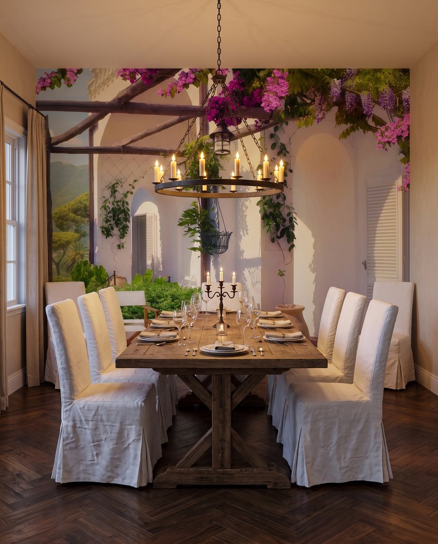 Bajo la pérgola florida — interior 5