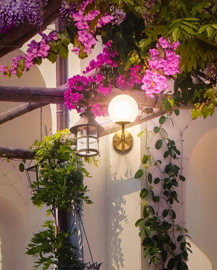 Bajo la pérgola florida — detalle
