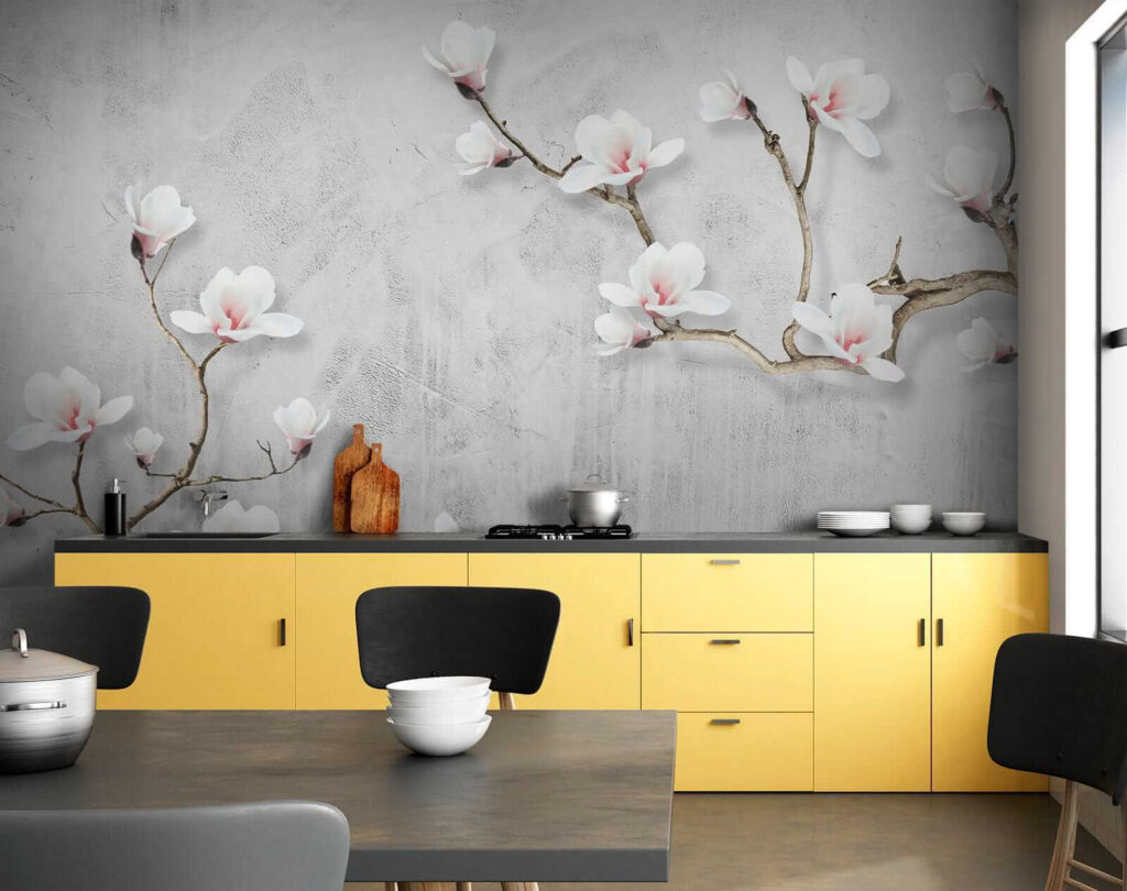 Flores rosas en ramitas — interior 6