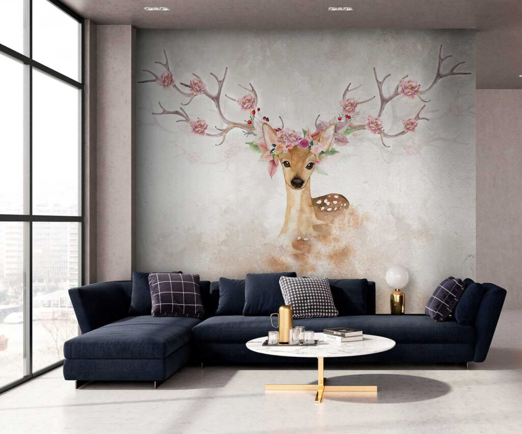 Ciervo con cornamenta florida — interior 7