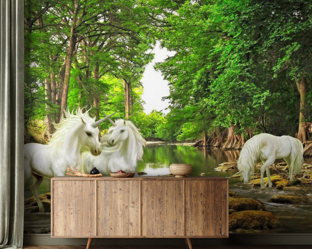 Caballos junto al agua — interior 2