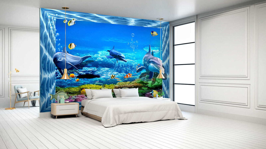 Delfines entre corales — interior 2