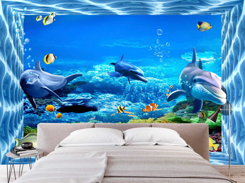 Delfines entre corales — interior 3