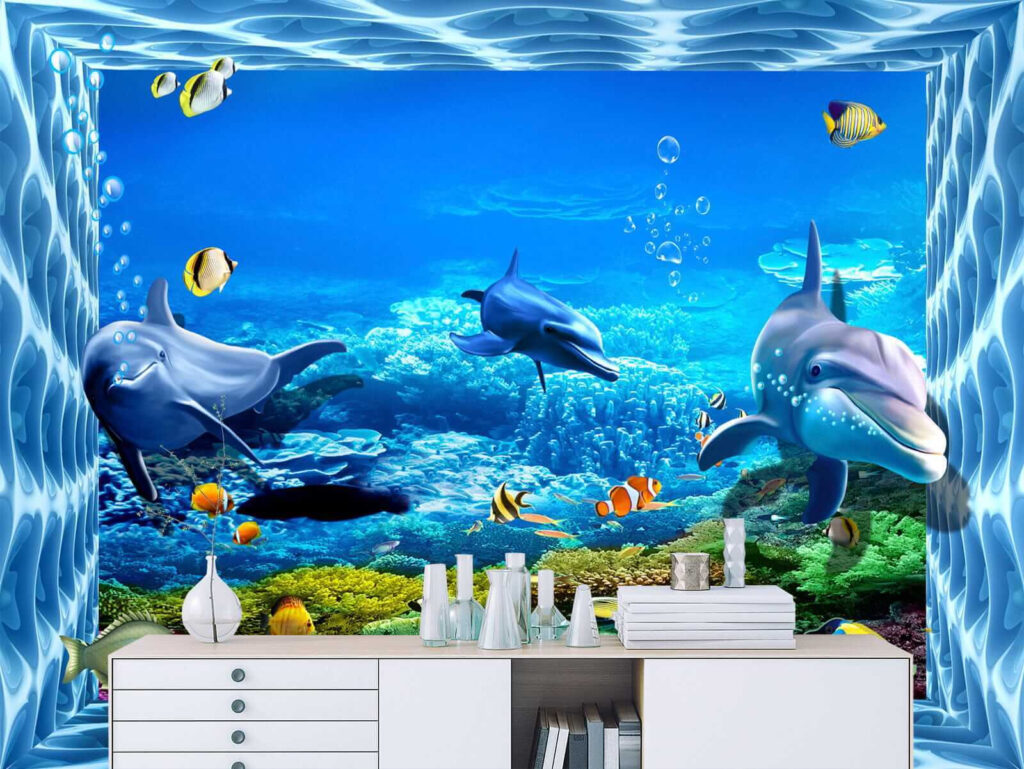 Delfines entre corales — interior 4