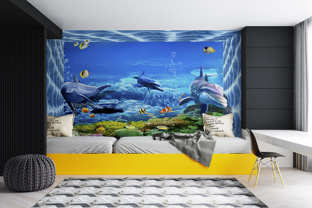 Delfines entre corales — interior 7