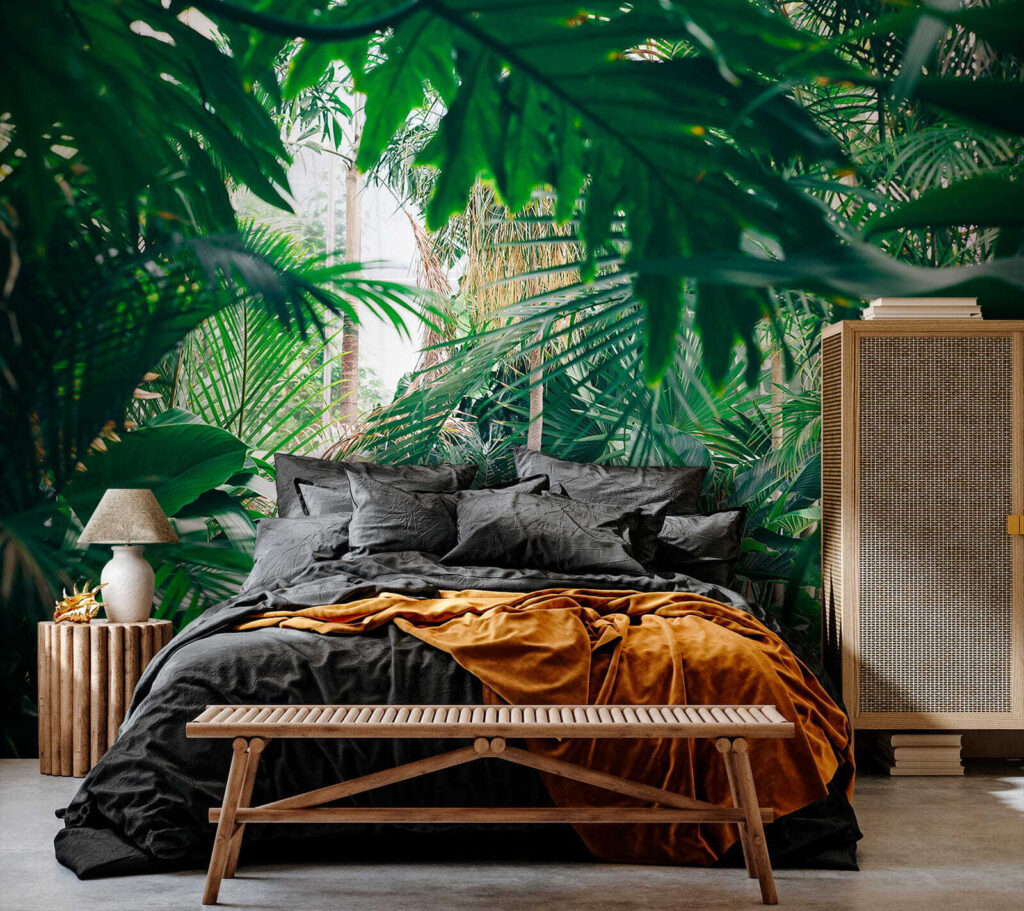 Hojas verdes de selva — interior 4