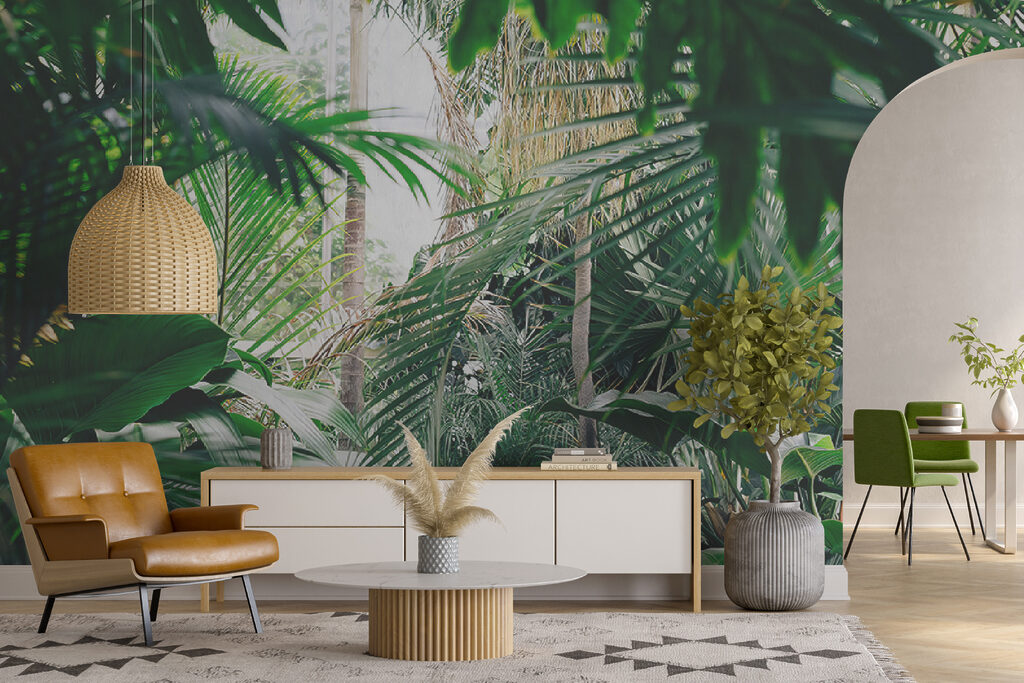 Hojas verdes de selva — interior 11