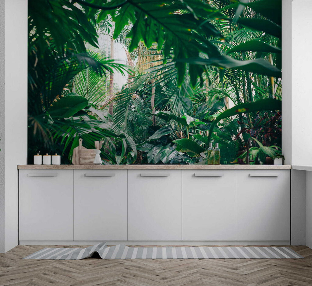 Hojas verdes de selva — interior 9