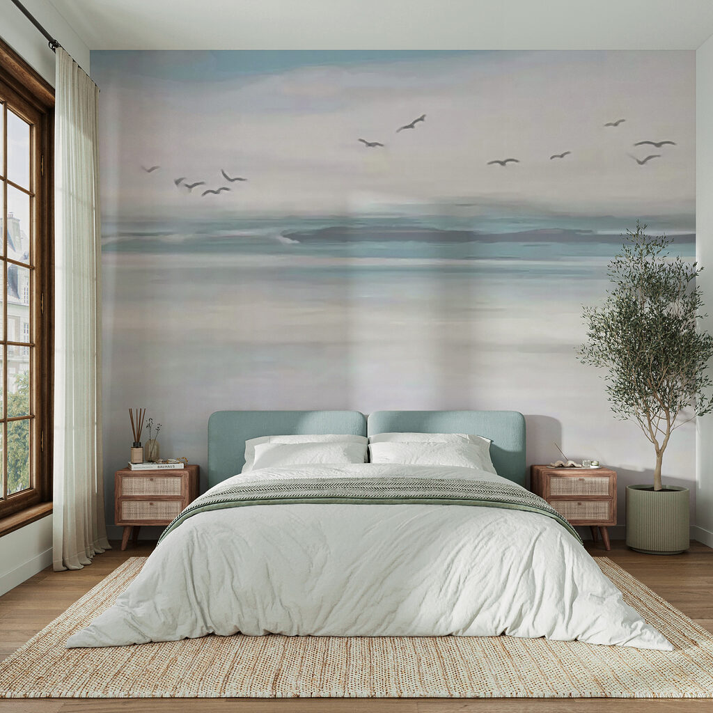 Aves sobre mar pálido — interior 4