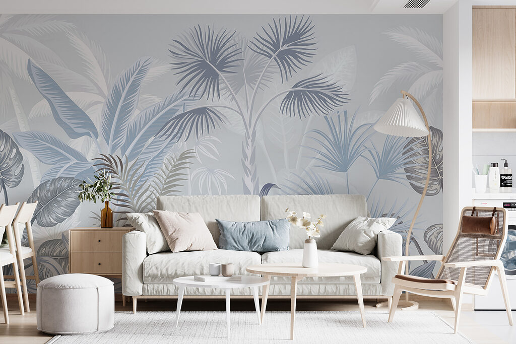Hojas de palmera tropical — interior 2