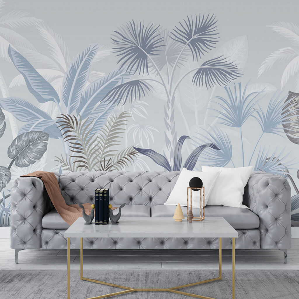 Hojas de palmera tropical — interior 1