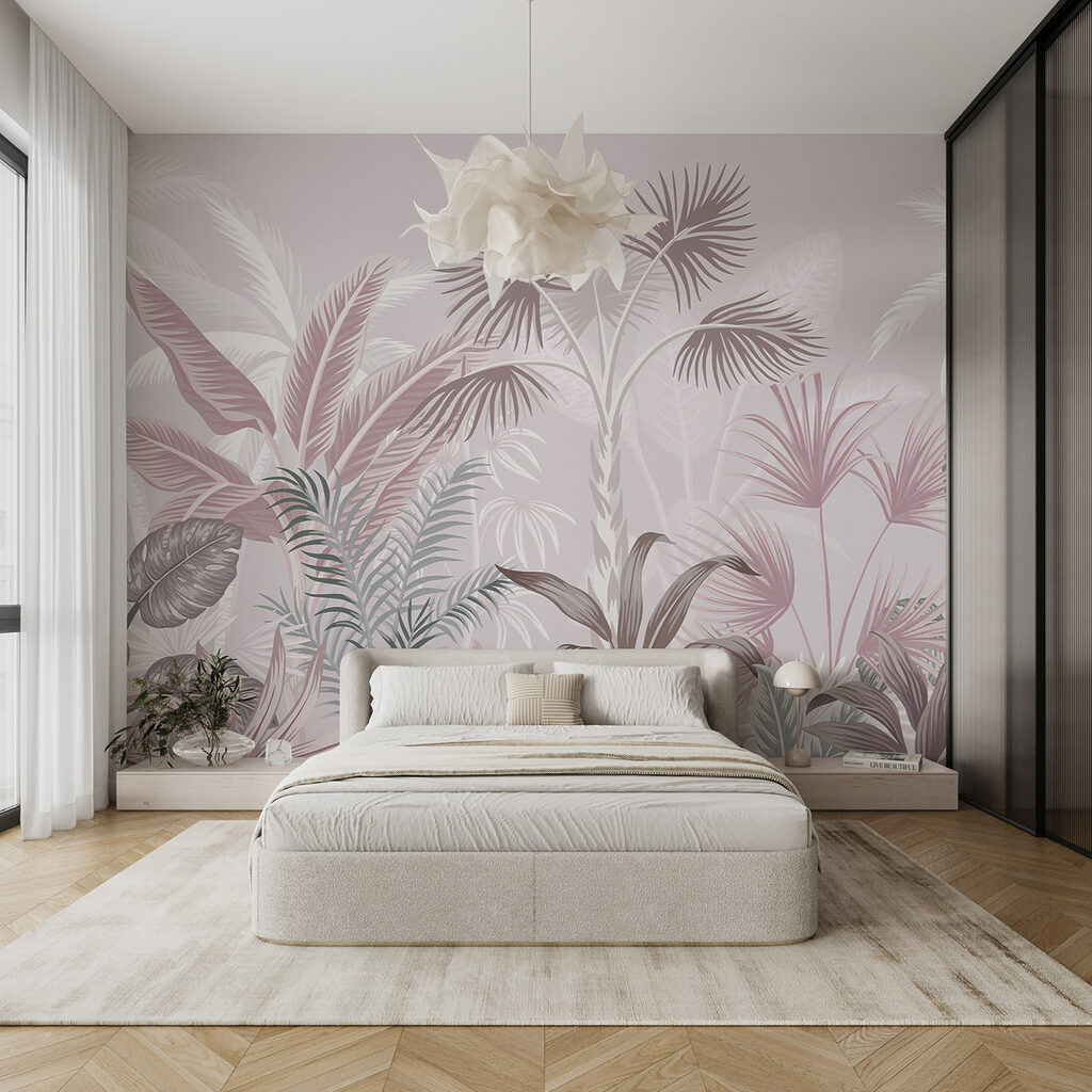 Hojas de palmera tropical — interior 2