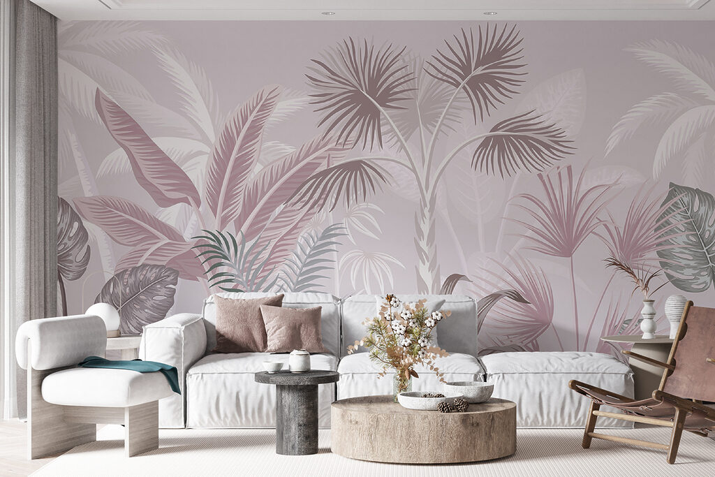 Hojas de palmera tropical — interior 3