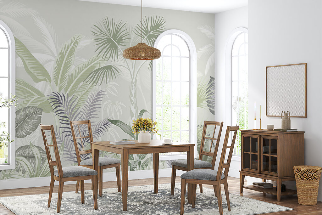 Hojas de palmera tropical — interior 2