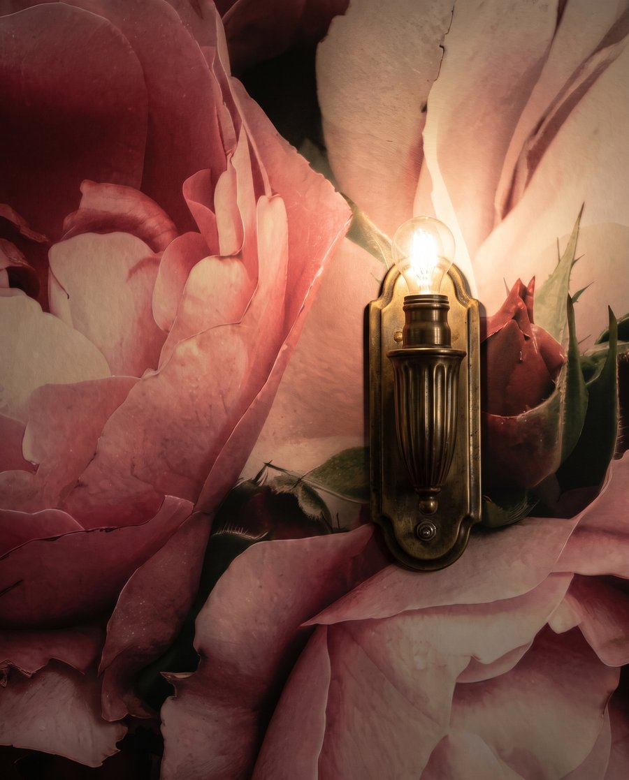 Peonías rosas y crema — detalle