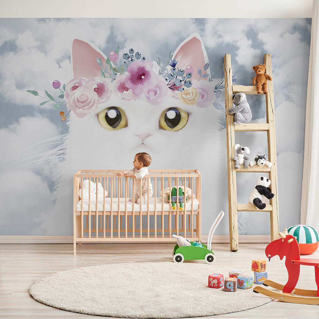 Gatito blanco entre nubes — interior 3