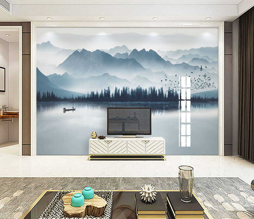 Barca en el lago — interior 1