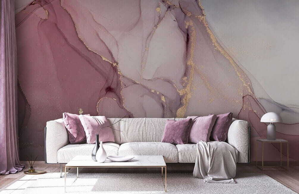 Vetas doradas en rosa — interior 2