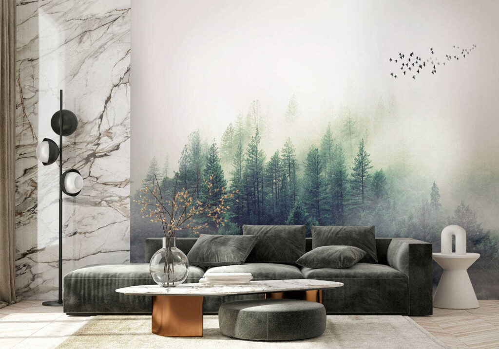 Cielo amplio sobre pinos — interior 1