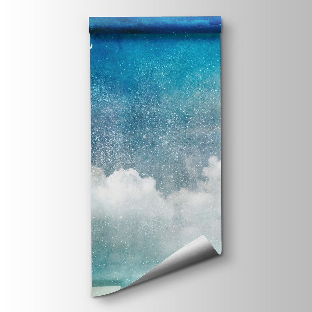 Nubes bajo cielo estrellado — vista del producto