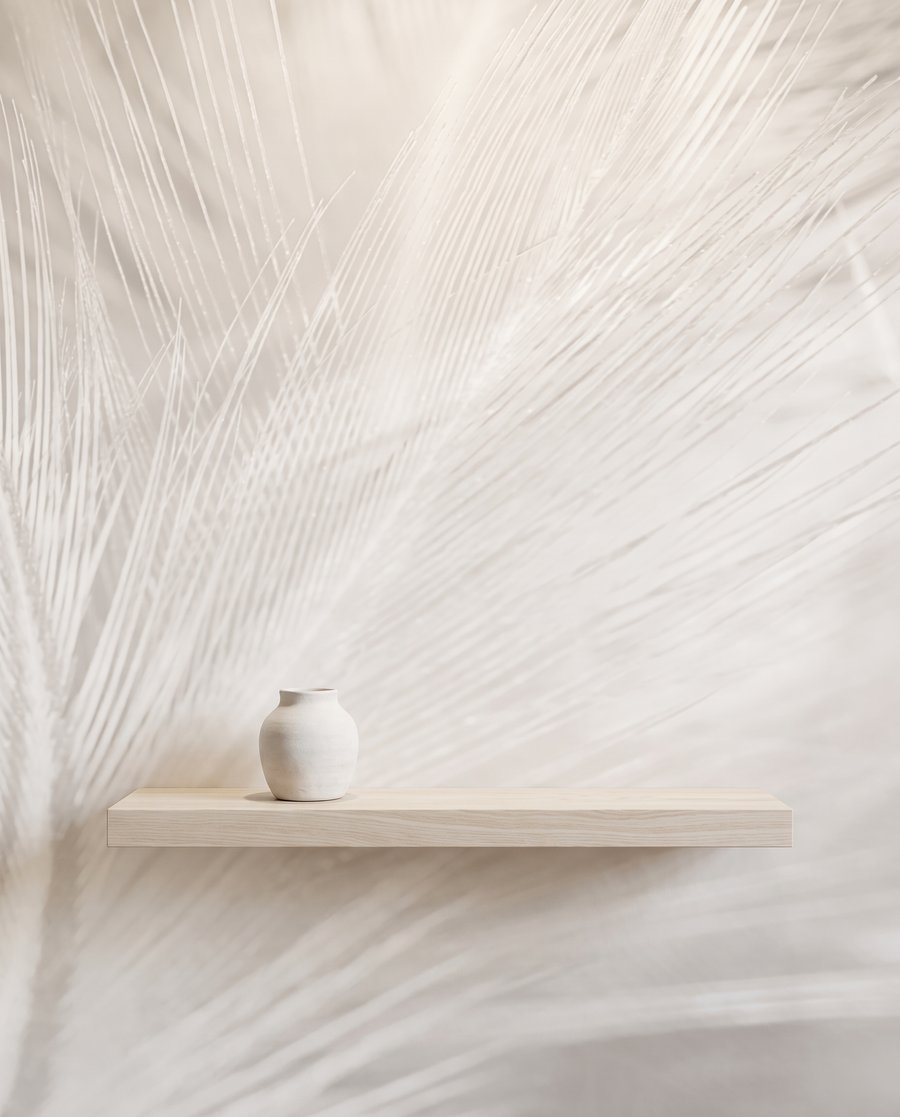 Plumas blancas como nubes — detalle