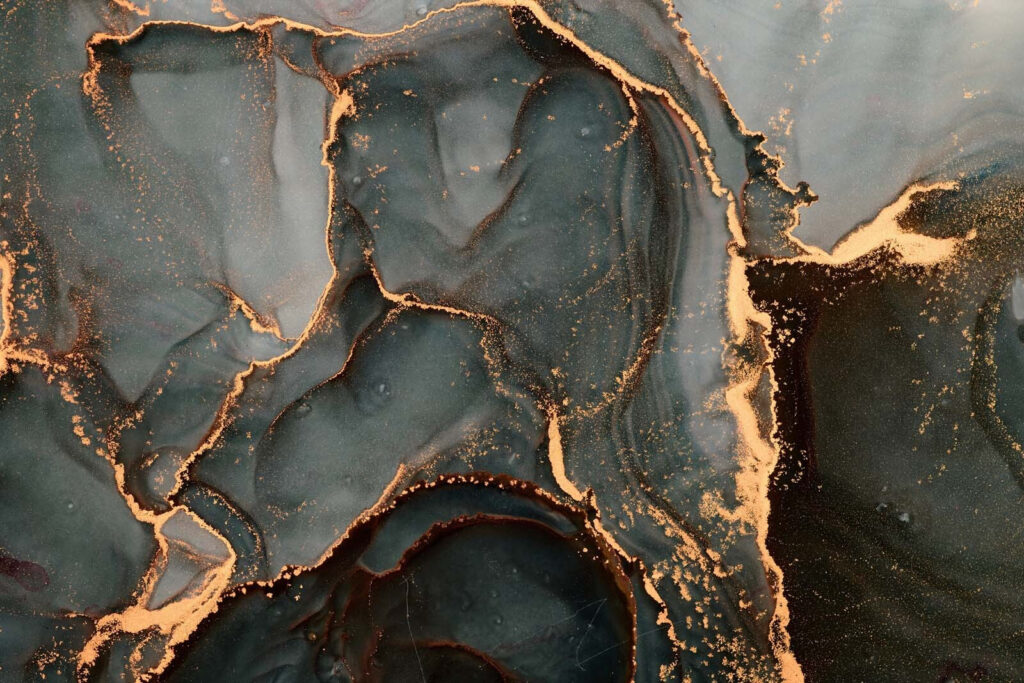 Grietas doradas en piedra — diseño completo